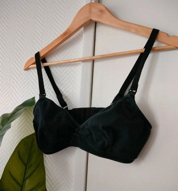 Soutien-gorge noir allaitement Kiabi