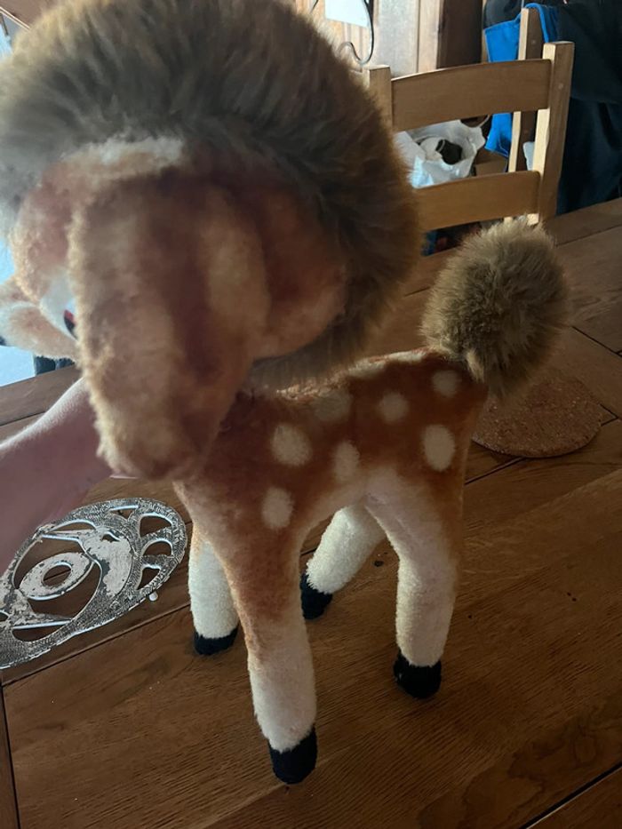 Peluche Bambi vintage 52 cm - photo numéro 3
