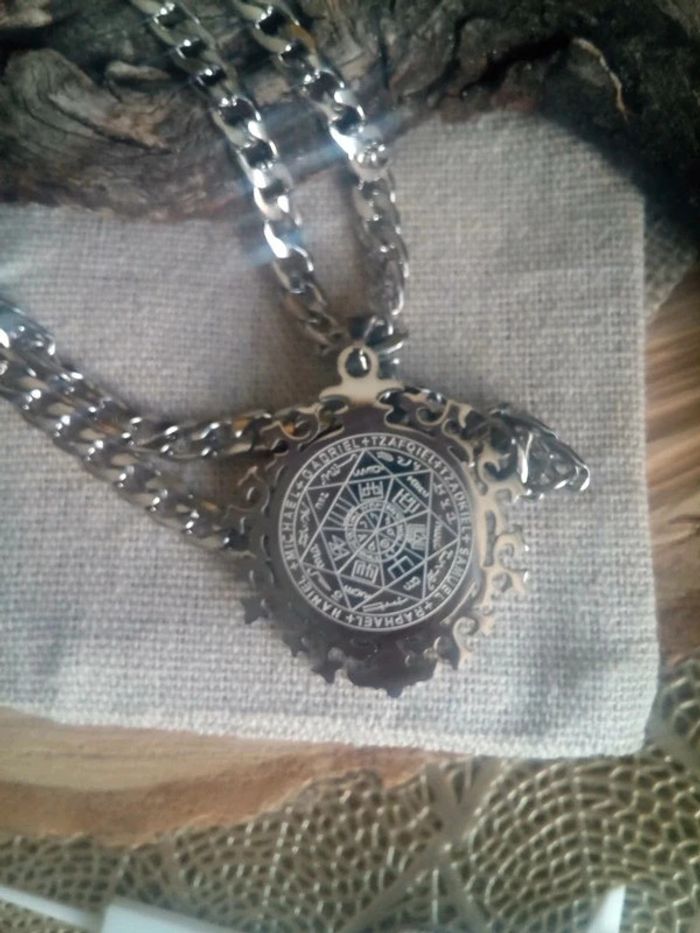 Collier protection des archanges tout en acier inoxydable - photo numéro 2