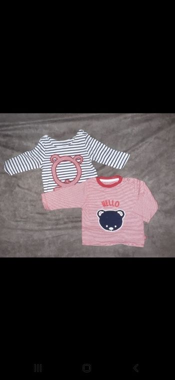 Lot de 2 tee-shirts manches longues.