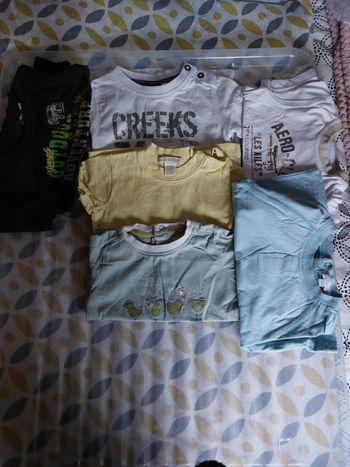 Lot tee shirt manches courtes