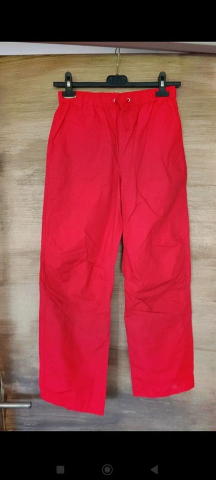 Pantalon rouge taille m avec poches alouette - photo numéro 6