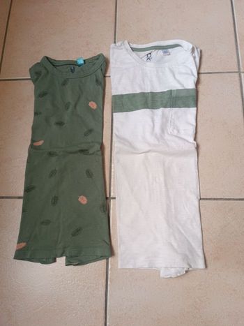 Lot de 2 tee shirts Okaïdi 8 ans