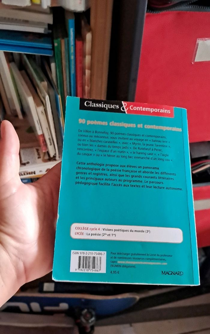 Livre  90 poème classique  et contemporain - photo numéro 2