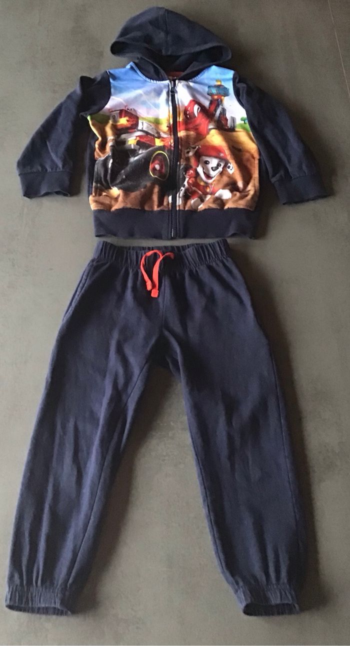 Ensemble Pat Patrouille veste à capuche zippée et jogging 4 ans