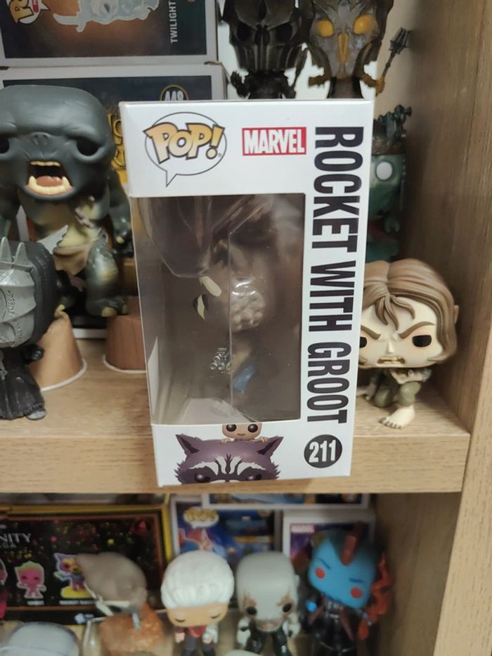 Funko pop rocket with groot 211 marvel guardians of the Galaxy Disney - photo numéro 2