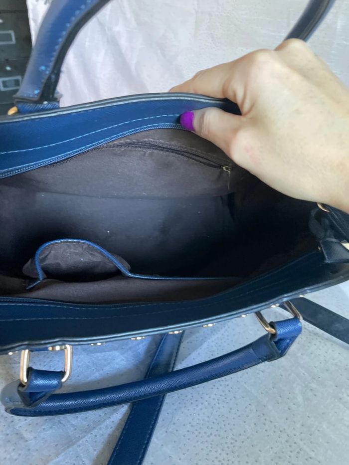 Sac bleu diamant - Très bon état - photo numéro 7