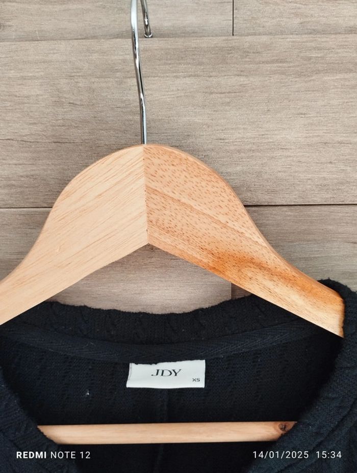 Robe maille légère JDY noir ceinture TXS - photo numéro 2