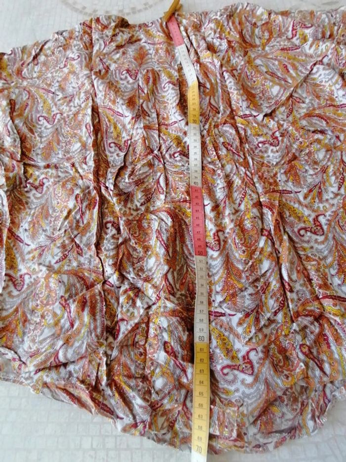 Blouse blanche m-c à motif provençaux - photo numéro 5