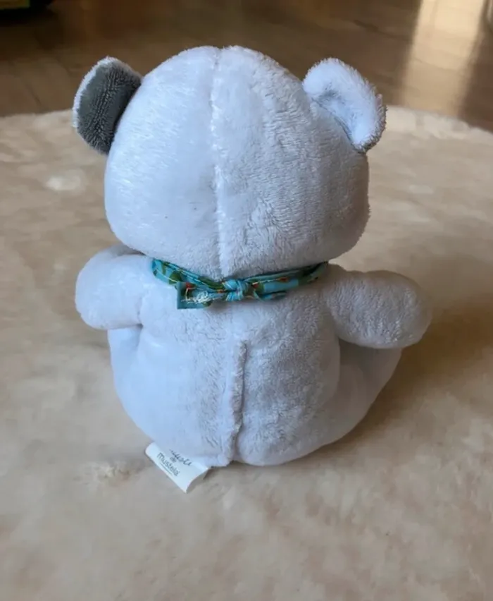 Doudou ours Musti Mustela tournesol avocat - photo numéro 2