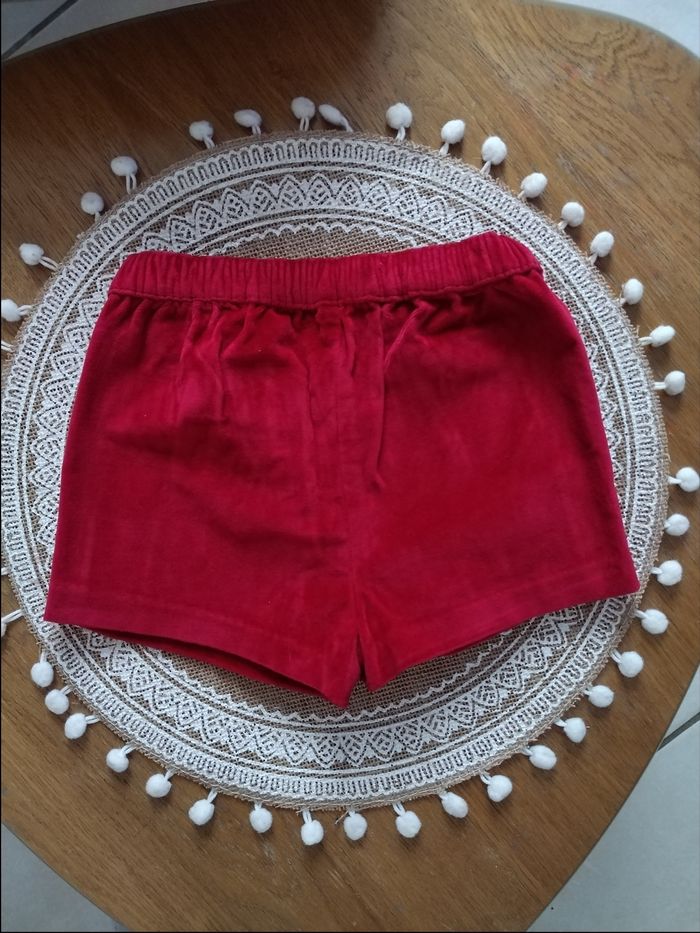 Short en velours bébé fille Okaidi 23 mois - photo numéro 2