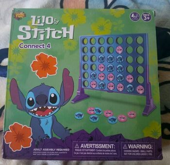 Jeu de société connect 4 Stitch et Angel