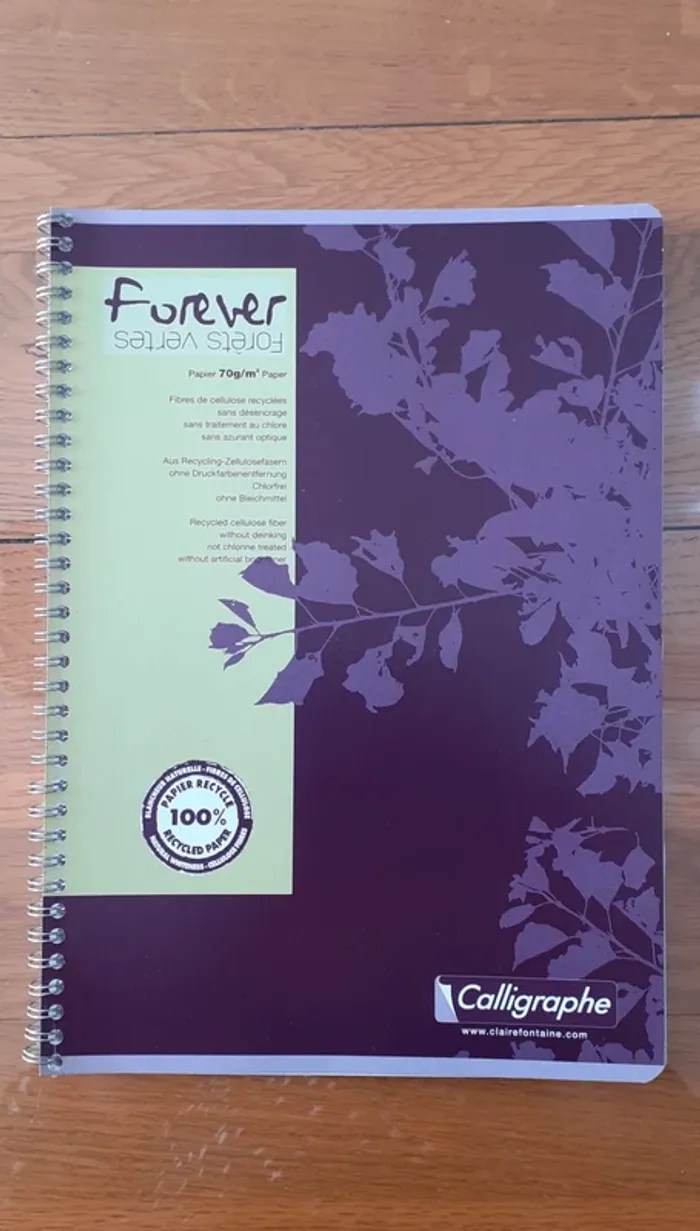 cahier neuf avec petits carreaux