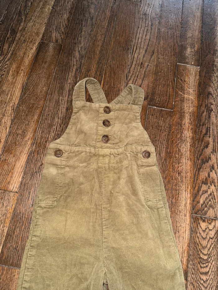 Salopette velour bonton 6 mois - photo numéro 2