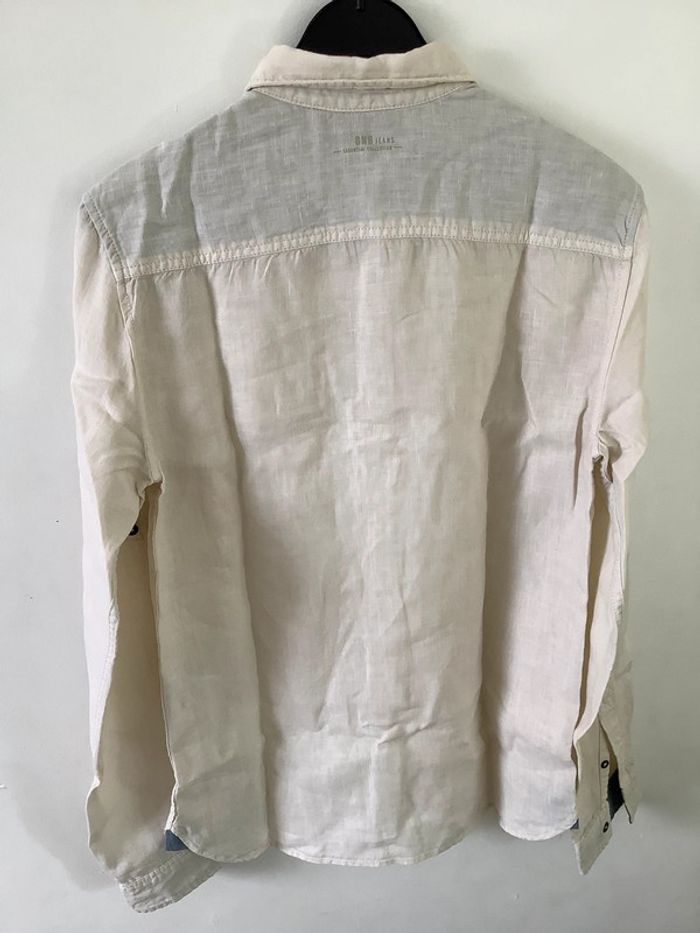 Chemise en lin écru Bonobo taille S - photo numéro 8
