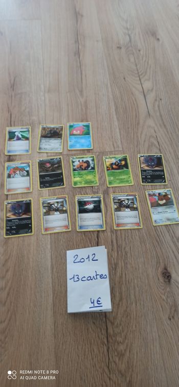 Cartes pokemon 2012