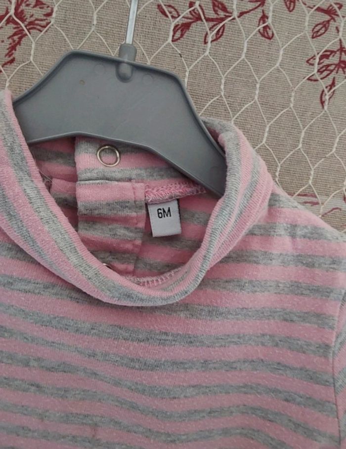Pull col montant col roulé 3/6 mois 67 cm - photo numéro 3