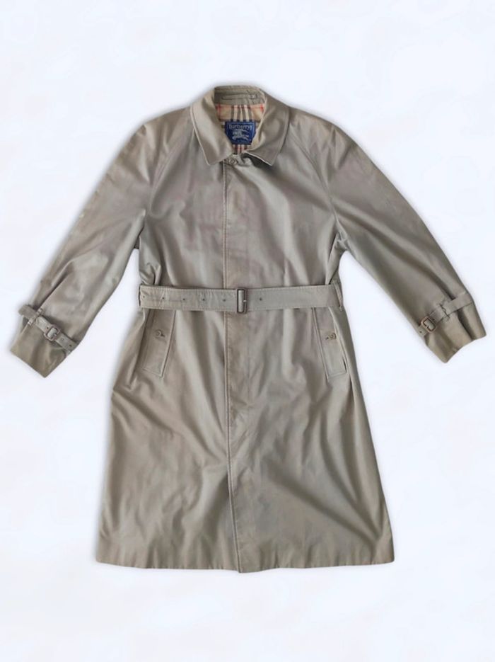 Manteau long trench kaki vintage / Burberry - 42/XL à 44/XXL - photo numéro 10