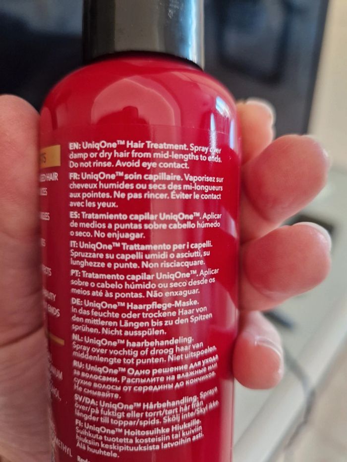 Soin cheveux capillaire sans rinçage uniq one revlon rouge - photo numéro 3
