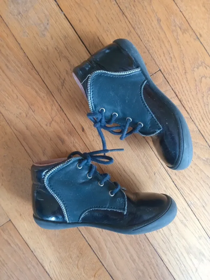 Chaussures bébé fille cuir Aster pointure 22