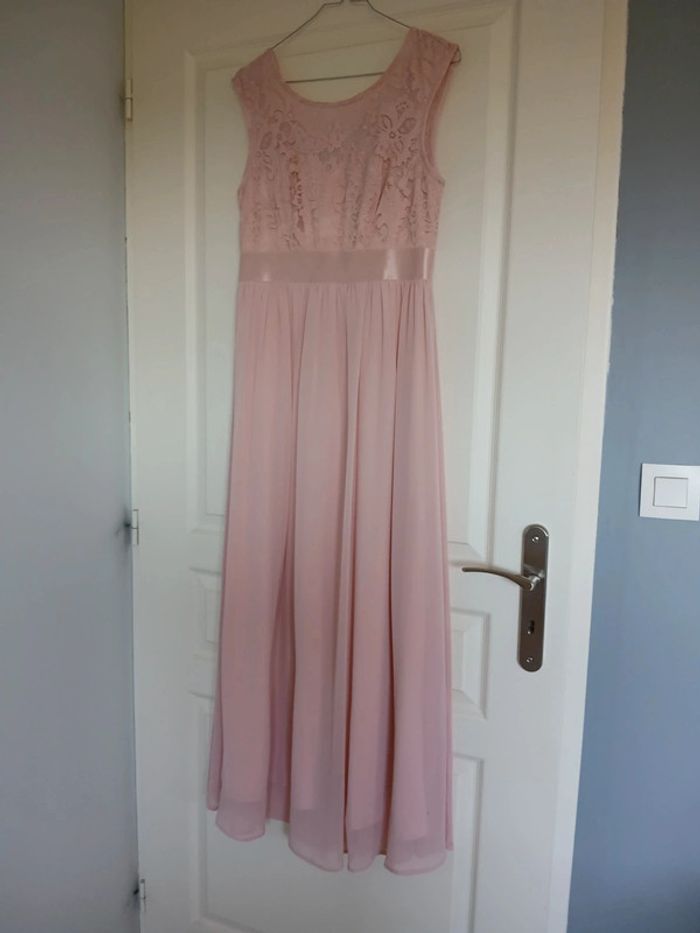 Magnifique robe rose taille L - photo numéro 2