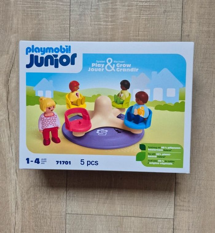 71701 - Playmobil Junior - Enfants et tourniquet - Neuf Scellé