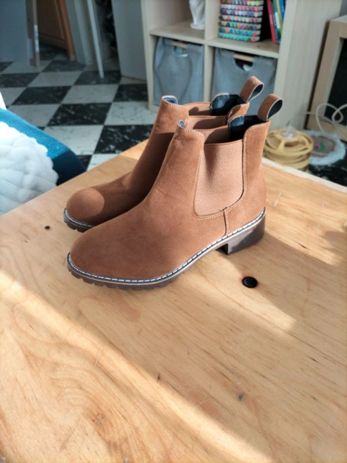 Boots marron T39