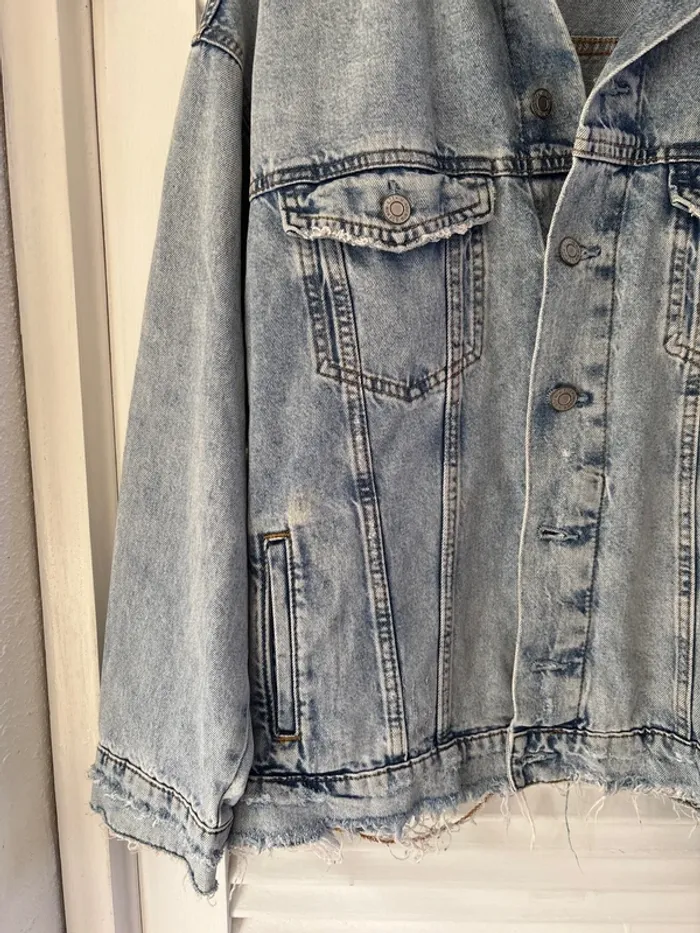 Veste en jean oversized - photo numéro 2