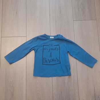 Maillot manche longue bleu. Garçon 23 mois. Marque Tape à l'oeil