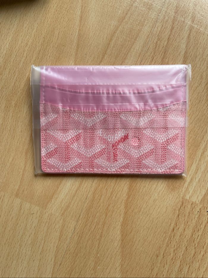 portefeuille goyard rose neuf - photo numéro 2