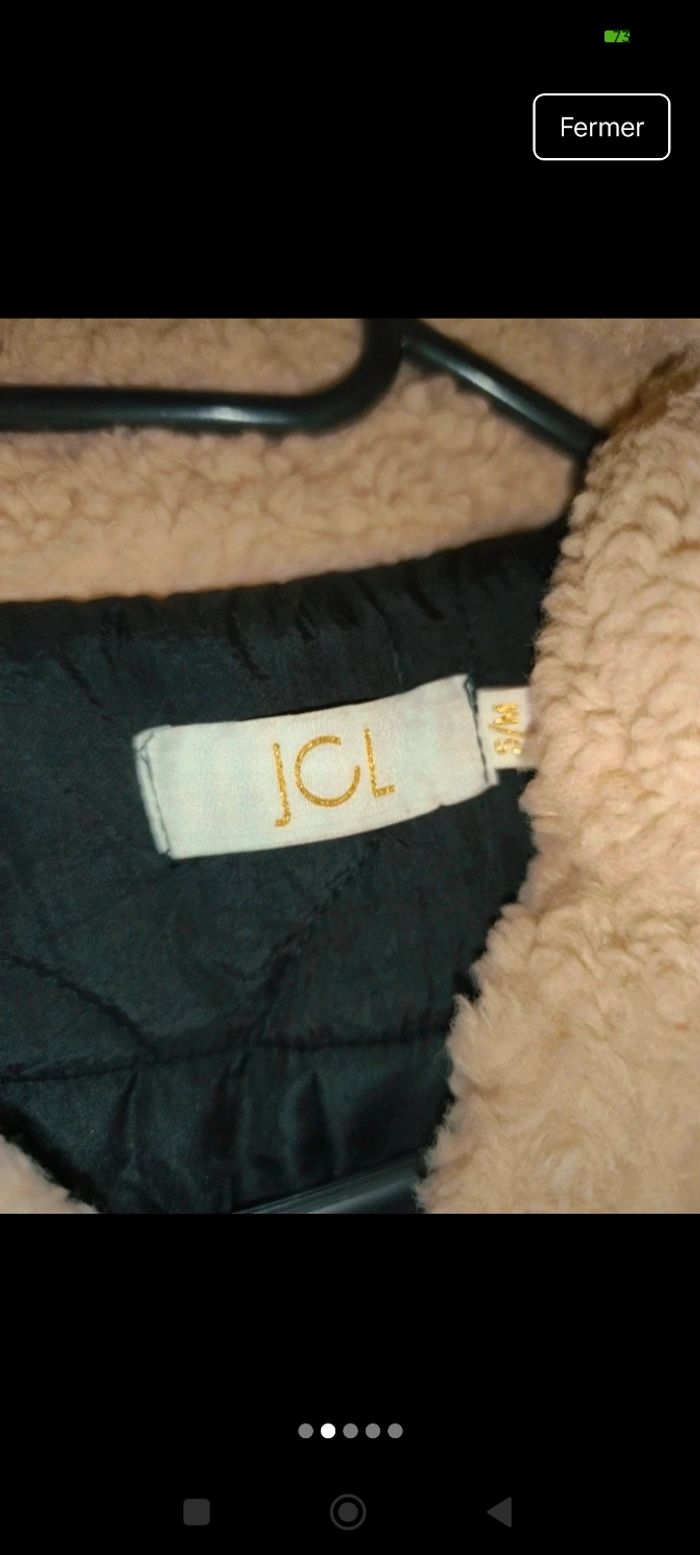 Magnifique manteau 'euve avec étiquette doudoune moumoute - photo numéro 2