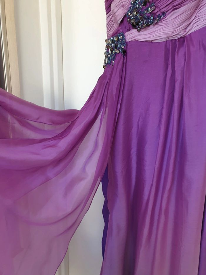 Robe Soirée Mariage 100% Soie T38 - photo numéro 9