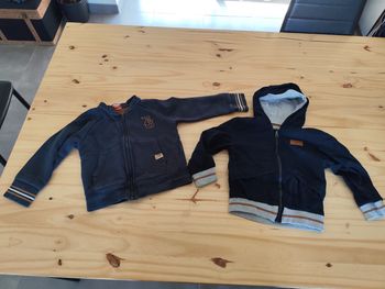 Lot de 2 vestes zippées