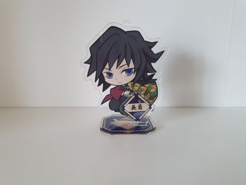 figurine acrylic 2d demon slayer shinobu giyu stand