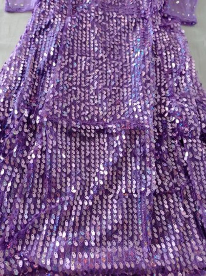 Déguisement robe princesse violette sequin 6ans - photo numéro 6