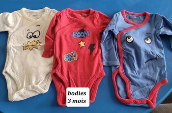 3 bodies manches longues orchestra 3 mois