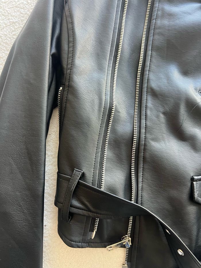 Blouson aviateur en simili neuf taille s - photo numéro 5