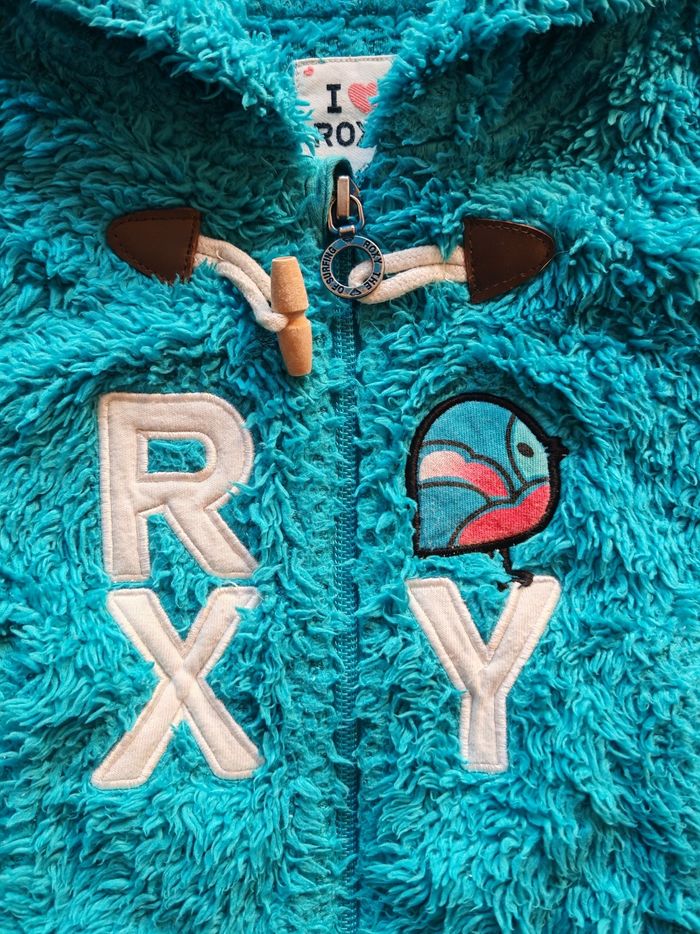 Gilet zippé bleu Roxy 4/5 ans - photo numéro 2