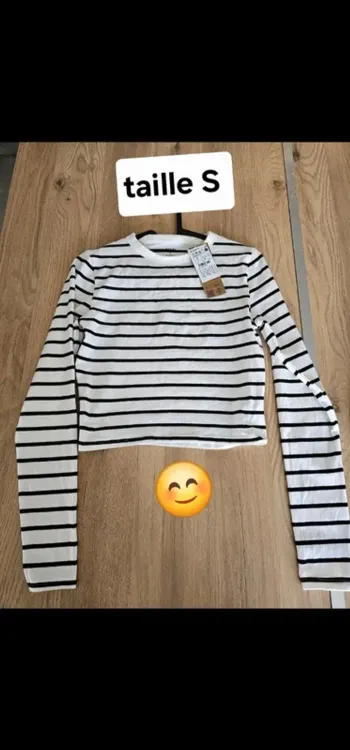 Tee shirt manche longue kiabi taille s