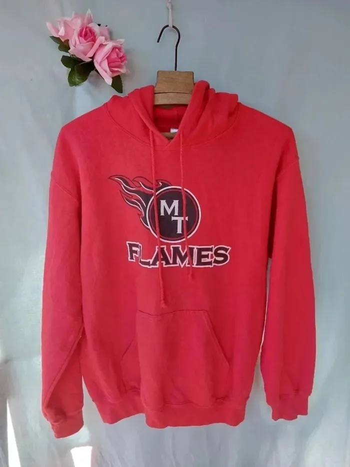 Sweat à capuche mixte MT Flames Taille S - photo numéro 2
