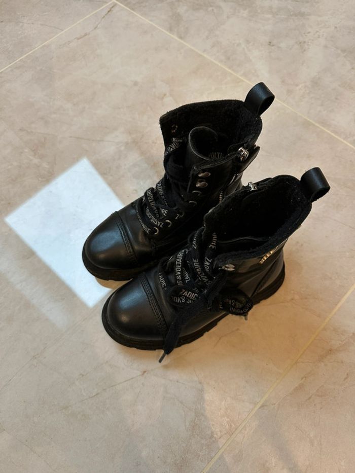 Bottines Zadig et voltaire noires enfant rock 🖤 - photo numéro 3