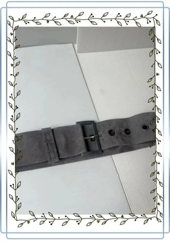 Ceinture grise cop copine, bon état mais une tâche sur l'avant 110x6,5cm