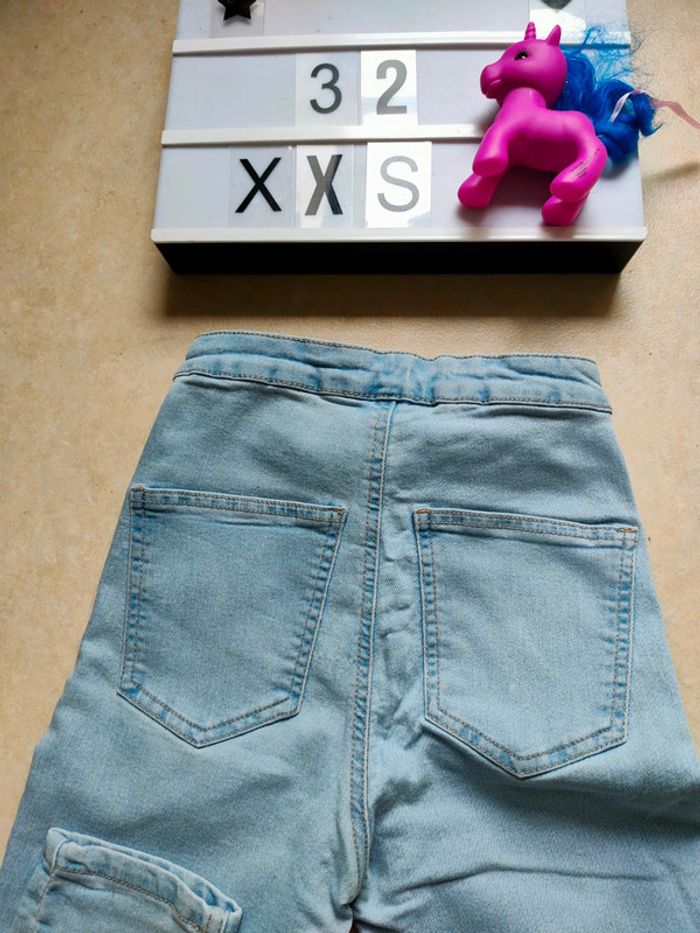 Jegging bleu clair ado fille taille XXS/32 marque Jennyfer - photo numéro 6