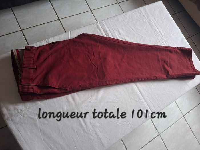 Chino bordeaux t46 - photo numéro 9