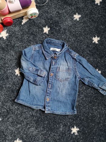 Chemise en jean gémo 3 mois