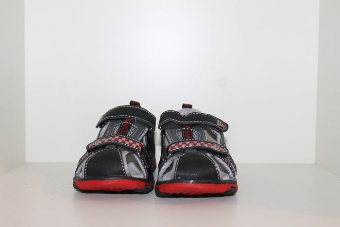 superbe sandales nus pieds noire et rouge 29 - photo numéro 2