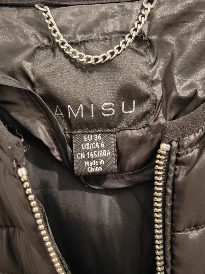 Veste doudoune légère noir femme - photo numéro 3