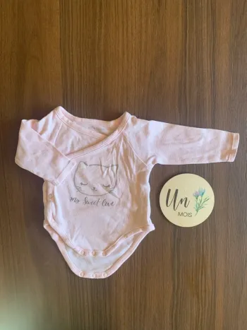 Bodie body 1 mois fille Pat et Ripaton