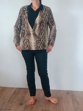 Haut imprimé python – Camaïeu – Taille M