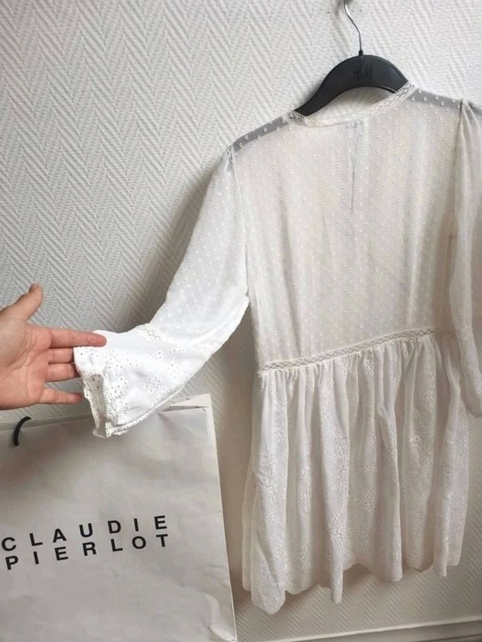 😍 Tres belle robe d'été Roma Ecru signé Claudie Pierlot | taille 36 | prix boutique 265€ 😍 - photo numéro 6